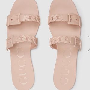 Authentic Gucci rubber sandals. Gently worn.
